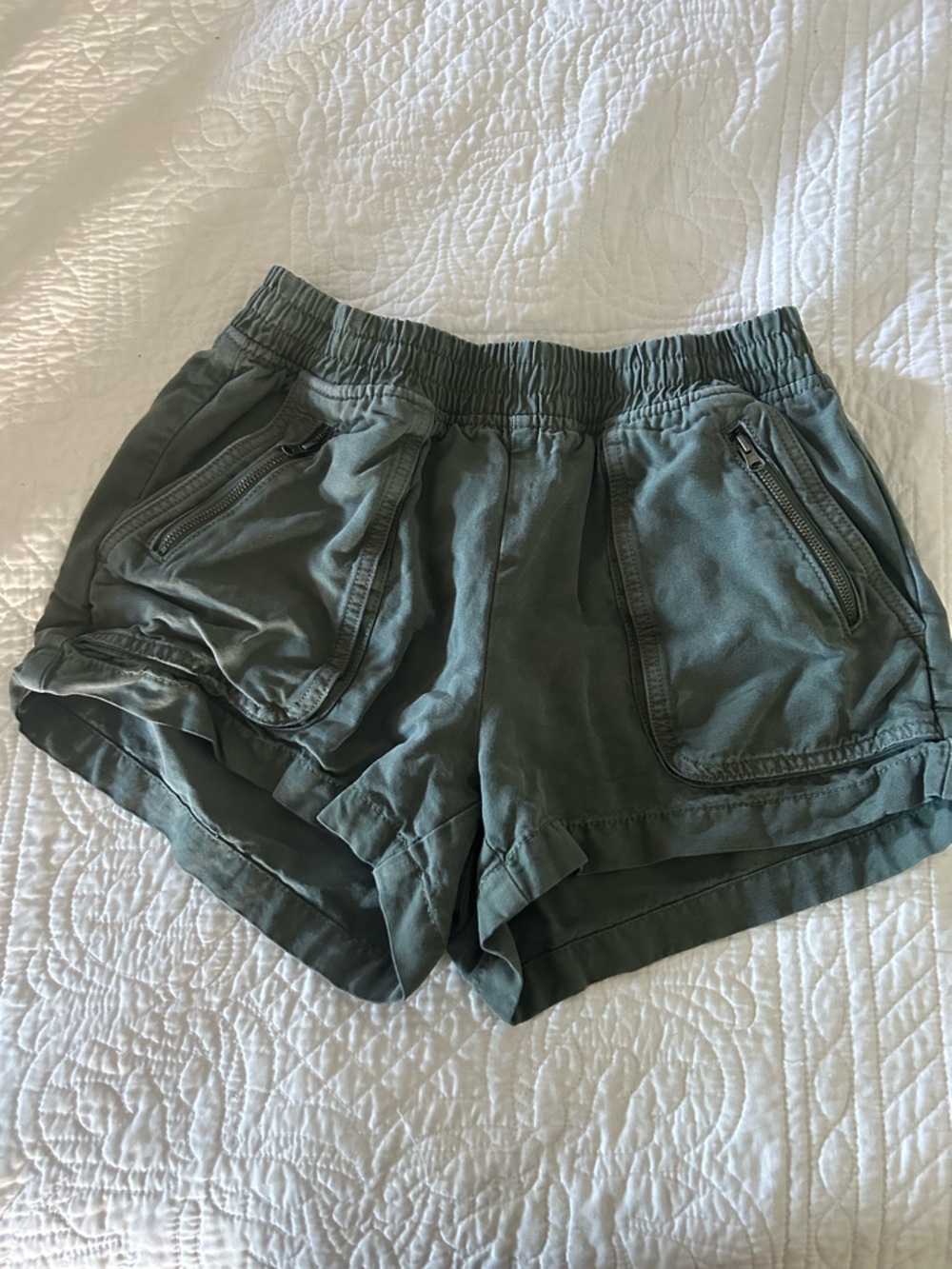 aerie Olive Green Utility Shorts